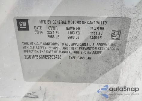 2014 Cadillac Xts Luxury from USA, damaged, VIN 2G61M5S35E9302428